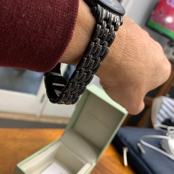 Judith Ripka Black Stainless Steel Watch (Blue Face) - Picture 4 of 5